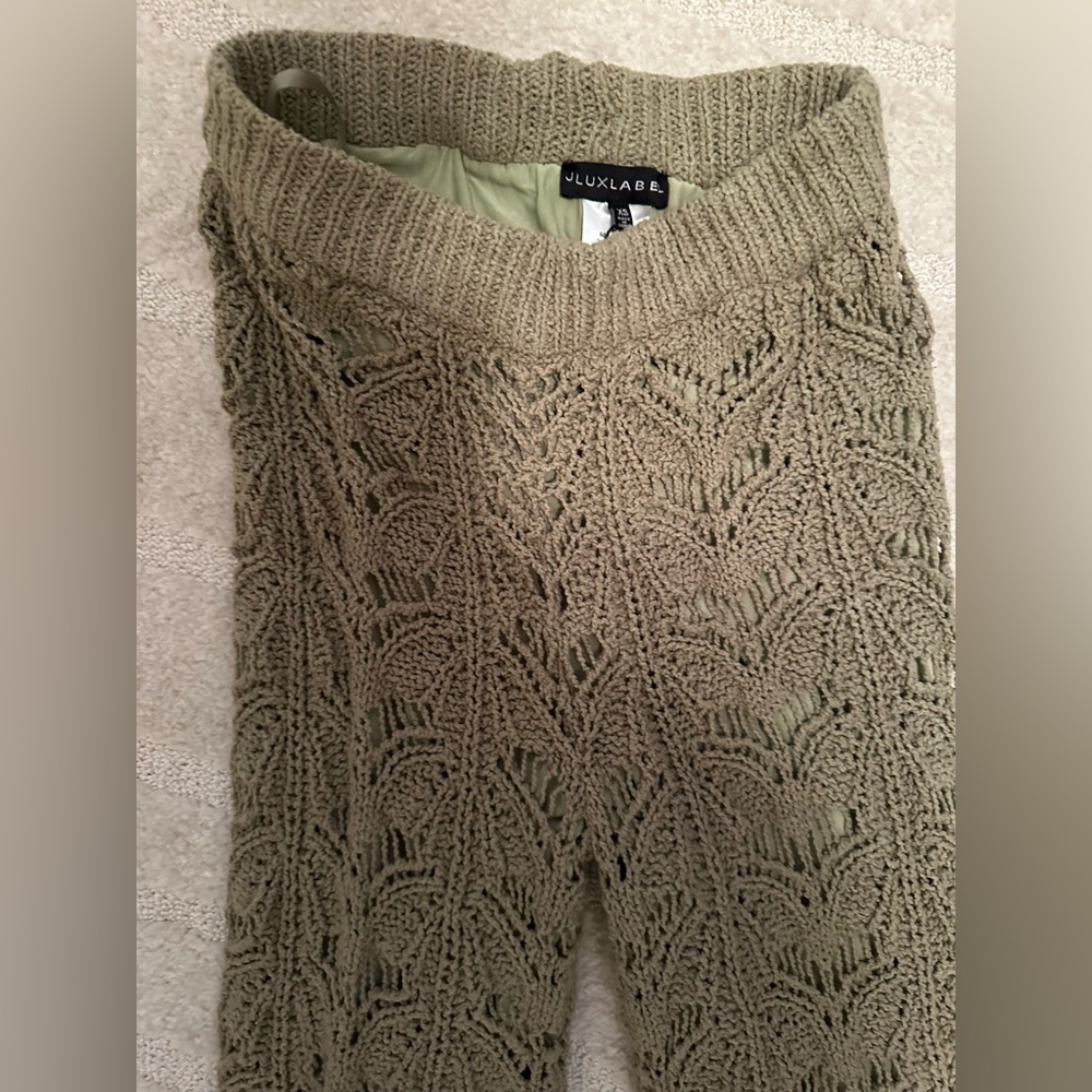 Jluxlabel moss island crochet pants size xs - Picture 2 of 5
